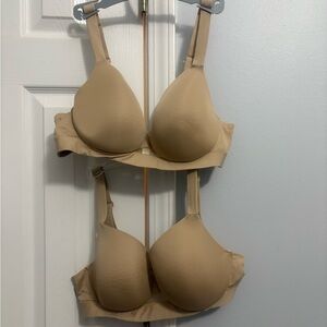 Cacique bundle of 2 Beige Bras size 38B
